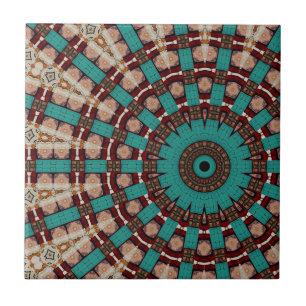 Moderne Kaleidoskop-Keramik Fliese