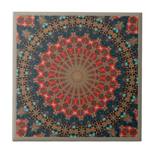 Moderne Kaleidoskop-Keramik Fliese