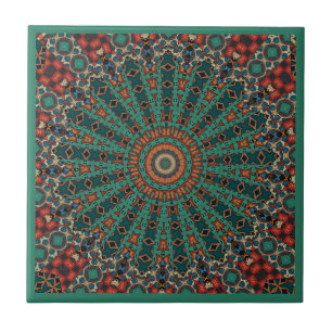 Moderne Kaleidoskop-Keramik Fliese