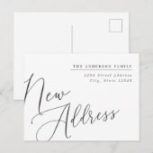 Moderne Kalligrafie - Ankündigung zur Adressentwic (Vorne/Hinten)