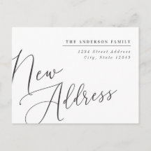 Moderne Kalligrafie - Ankündigung zur Adressentwic