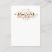 Moderne Kalligrafie Art Ohrsichtkarte Visitenkarte (Vorderseite)