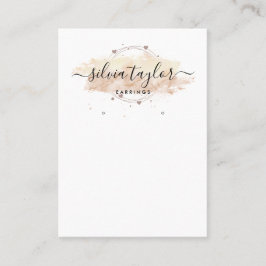 Moderne Kalligrafie Art Ohrsichtkarte Visitenkarte