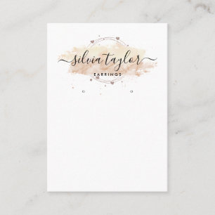 Moderne Kalligrafie Art Ohrsichtkarte Visitenkarte