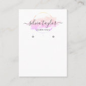 Moderne Kalligrafie Art Ohrsichtkarte Visitenkarte (Vorderseite)