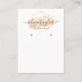 Moderne Kalligrafie Art Ohrsichtkarte Visitenkarte (Vorderseite)