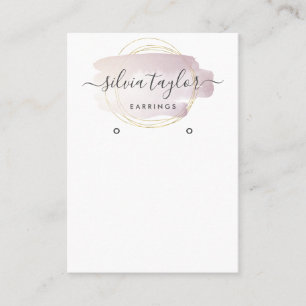 Moderne Kalligrafie Art Ohrsichtkarte Visitenkarte