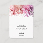 Moderne Kalligrafie Art Ohrsichtkarte Visitenkarte (Rückseite)