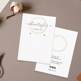 Moderne Kalligrafie Art Ohrsichtkarte Visitenkarte