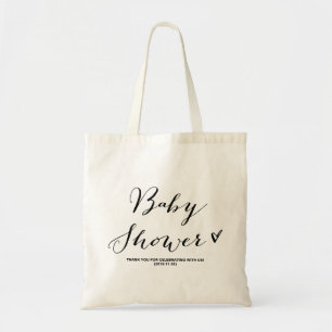 Moderne Kalligrafie Baby Shower Party Geschenktüte Tragetasche