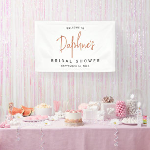 Moderne Kalligrafie-Brautparty Banner