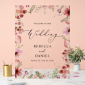 Moderne Kalligrafie Clear Wedding Willkommenszeich Acrylschild (Hochzeit)