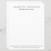 Moderne Kalligrafie Einfache Typografie Beruflich (Vorne/Hinten)