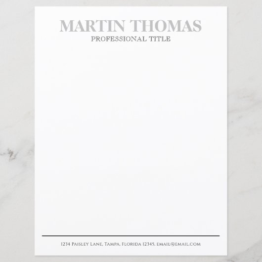 Moderne Kalligrafie Einfache Typografie Beruflich (Vorderseite)