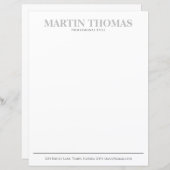 Moderne Kalligrafie Einfache Typografie Beruflich (Vorne/Hinten)