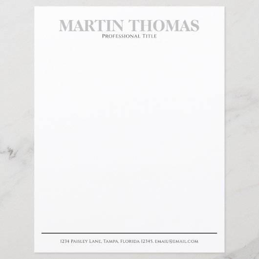 Moderne Kalligrafie Einfache Typografie Beruflich (Vorderseite)