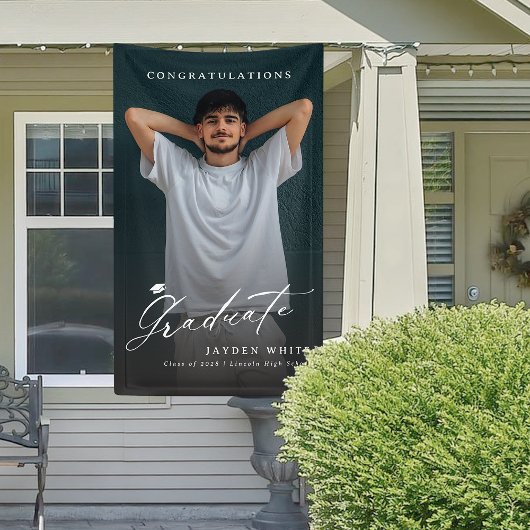 Moderne Kalligrafie Einfaches Foto Graduation Part Banner