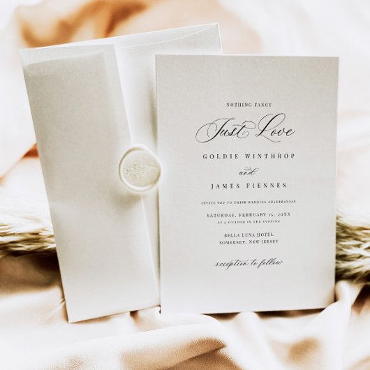 Moderne Kalligrafie Einladung zur Hochzeit