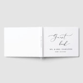 Moderne Kalligrafie Elegantes Gästebuch Hochzeit (Voll)