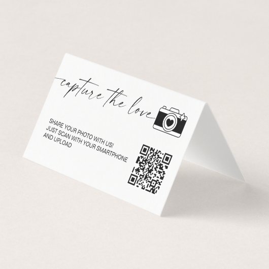 Moderne Kalligrafie Erfasse Die Liebe QR-Code (Vorderseite)