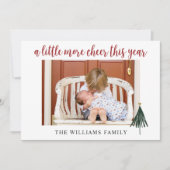 Moderne Kalligrafie Familienweihnachtskarte Weihna Einladung (Vorderseite)