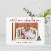 Moderne Kalligrafie Familienweihnachtskarte Weihna Einladung (Stehend Vorderseite)