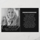 Moderne Kalligrafie-Feier zum Lebensprogramm (Vorderseite)