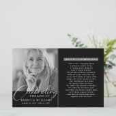 Moderne Kalligrafie-Feier zum Lebensprogramm (Stehend Vorderseite)