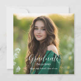 Moderne Kalligrafie Foto Abschluss Einladung