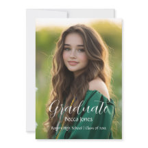 Moderne Kalligrafie Foto Abschluss Einladung