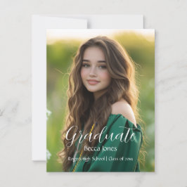 Moderne Kalligrafie Foto Abschluss Einladung Postkarte