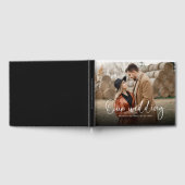 Moderne Kalligrafie - Foto Hochzeit Gästebuch (Voll)