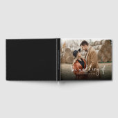 Moderne Kalligrafie - Foto Hochzeit Gästebuch (Voll)