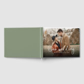 Moderne Kalligrafie - Foto Hochzeit Gästebuch (Voll)