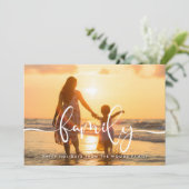 Moderne Kalligrafie - Foto Weihnachten (Stehend Vorderseite)