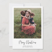 Moderne Kalligrafie Frohe Weihnachten Foto (Vorderseite)