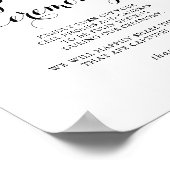 Moderne Kalligrafie - Gebärdenzeichen Poster (Ecke)