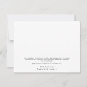 Moderne Kalligrafie - Geburtsausweis Dankeskarte (Rückseite)