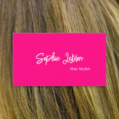 Moderne Kalligrafie Hellrosa Visitenkarte