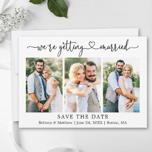 Moderne Kalligrafie Herz 3 Foto Heirat Save The Date