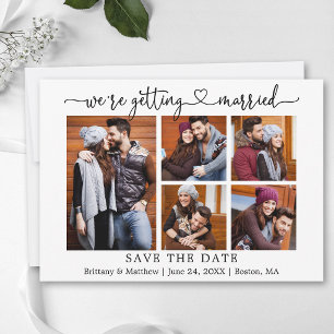 Moderne Kalligrafie Herz 5 Fotos Heirat Save The Date
