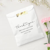 Moderne Kalligrafie-Herz-Skript-Hochzeit Geschenktütchen (Versiegelt)
