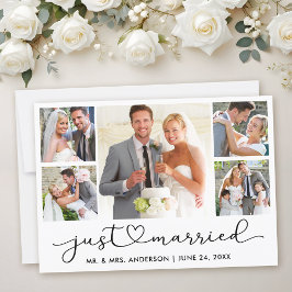 Moderne Kalligrafie Herzschrift 5 Fotos Hochzeit Ankündigung