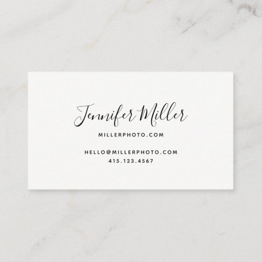 Moderne Kalligrafie Hot Pink Wasserfarbe | Unterne Visitenkarte (Rückseite)