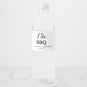 Moderne Kalligrafie ich mache BBQ Brautparty Wasserflaschenetikett