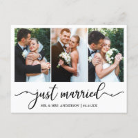Moderne Kalligrafie Just Married Wedding 3 Foto