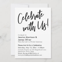 Moderne Kalligrafie Minimalistisch Celebrate mit u