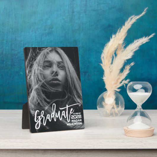 Moderne Kalligrafie Minimalistischer Abschluss Tab Fotoplatte (Seite)