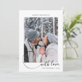 Moderne Kalligrafie mit 3 Fotos Weihnachten (Stehend Vorderseite)