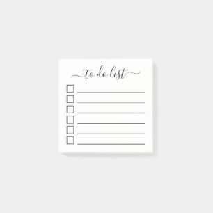 Moderne Kalligrafie mit Karo-Boxen Post-it Klebezettel